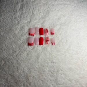 Red and Pink Nail Art Set